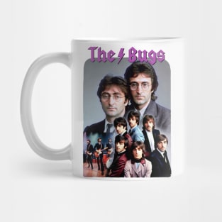 Cursed Classic Rock Band PARODY "The Bugs" Funny Poser Retro 90's Glamour Shot Portrait Mug